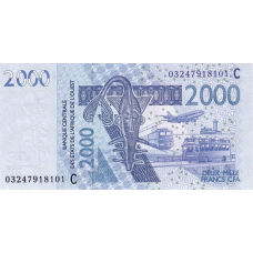 P316Cb Burkina Faso - 2000 Francs Year 2004
